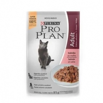 PRO PLAN GATOS ADULTO SALMAO 15X85G BR