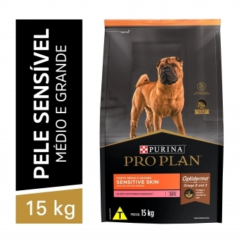 PRO PLAN SENSITIVE SKIN MED&GDE 15KG BR