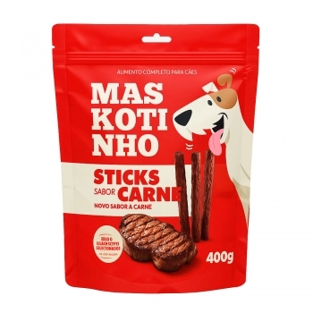 MASKOTINHO STICKS CARNE 400G