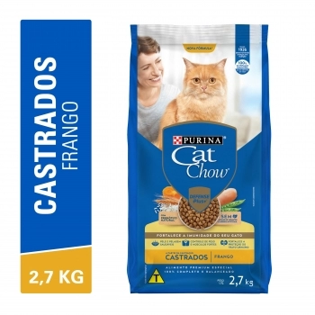 CAT CHOW CASTRADOS FRANGO 5X2,7KG