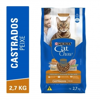 CAT CHOW CASTRADOS PEIXE 5X2,7KG