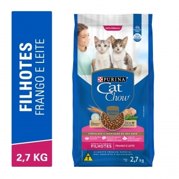 CAT CHOW FILHOTES FRANGO 5X2,7KG