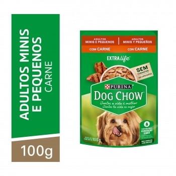 DOG CHOW ADULTOS MINIS & PEQUENOS CARNE 15X100G