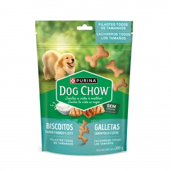 DOG CHOW BISCOITO FILHOTE FRANGO E LEITE 16X300G BR
