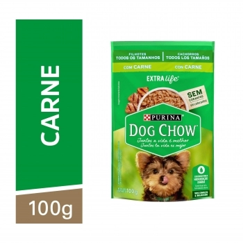 DOG CHOW FILHOTES CARNE 15X100G