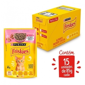 FRISKIES FILHOTES CARNE AO MOLHO15X85GBR