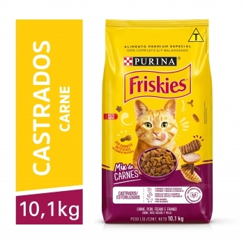 FRISKIES MIX CARNE CASTRADOS 10,1KG BR