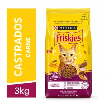 FRISKIES MIX CARNE CASTRADOS 6X3KG BR