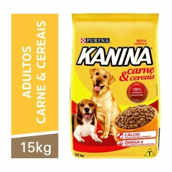 KANINA ADULTOS CARNE E CEREAIS 15KG N4 BR